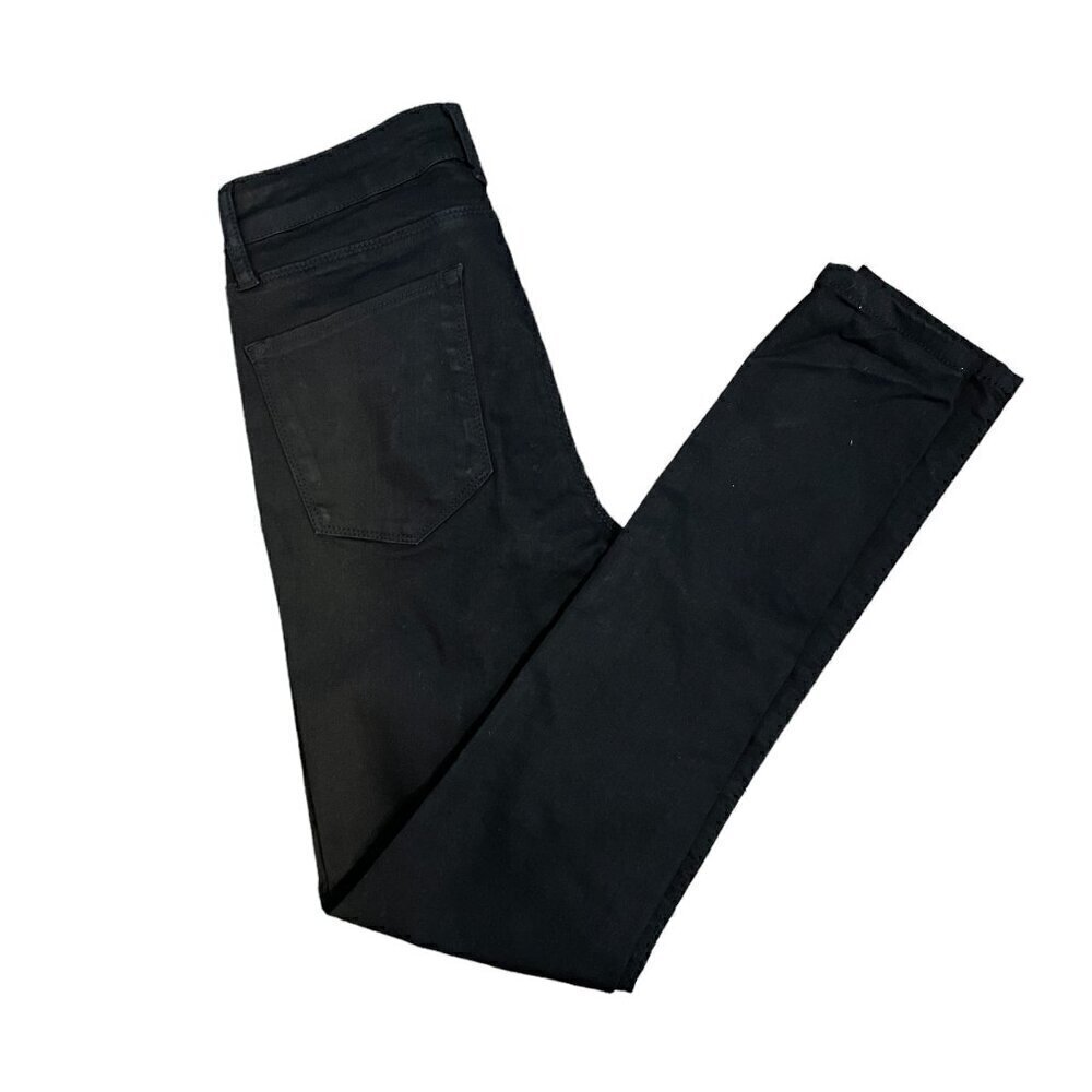 DSTLD High Rise Skinny Jeans Slit Knee Black Women's Size 29x30